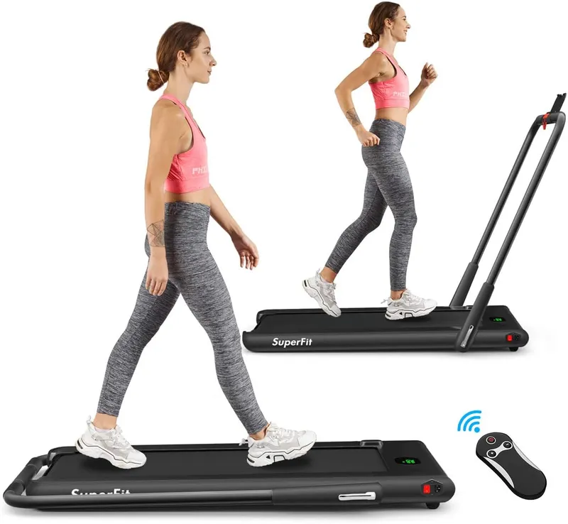 Super Fit Walking Pad Goplus 2 in 1 Folding Treadmill